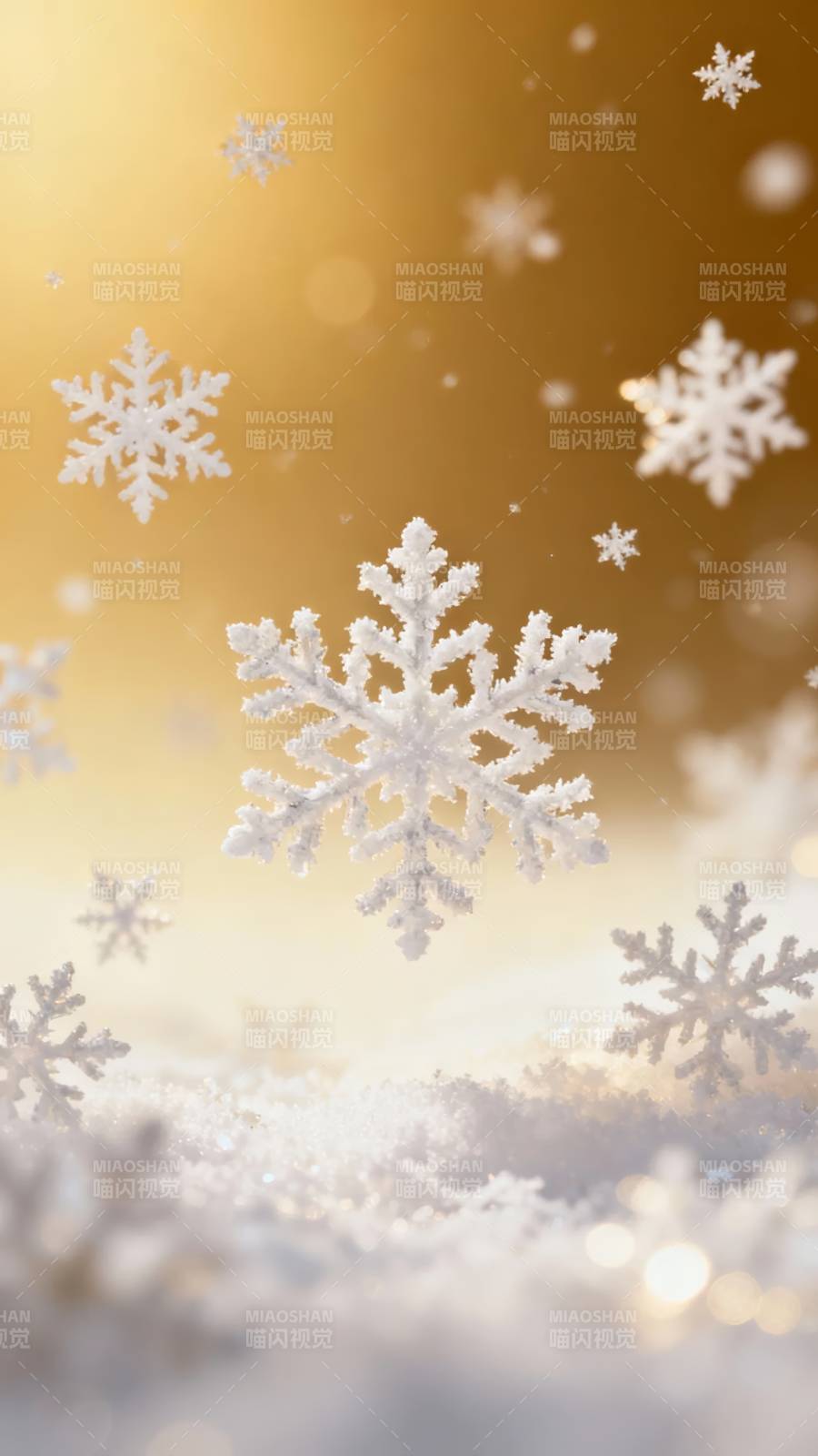 金雪纷飞 冬日浪漫图片