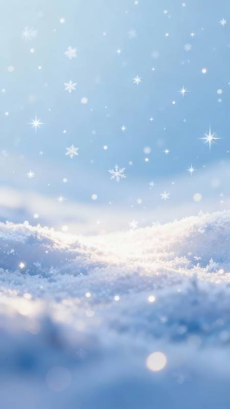 雪落星河 梦幻冬日景图片