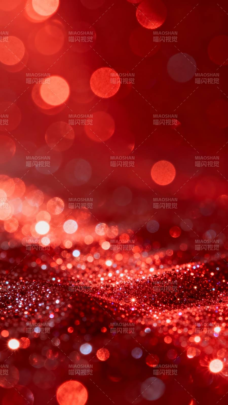红 glitter 梦幻光斑背景图片
