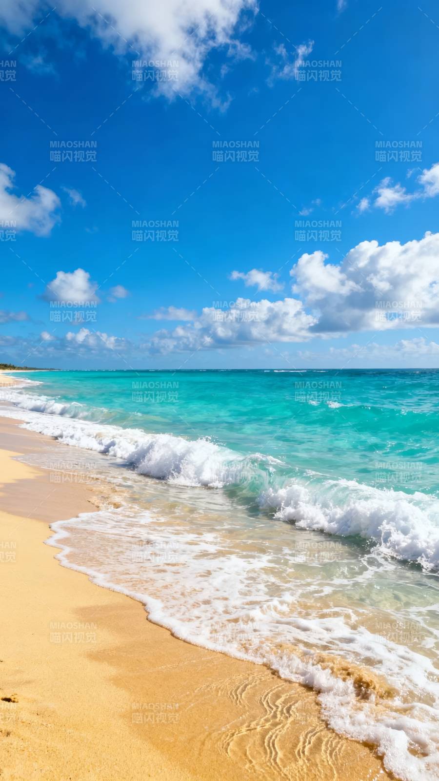 碧海金沙 晴空万里图片