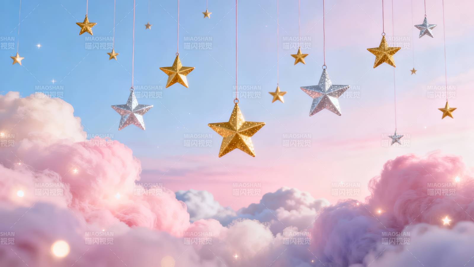 星空云海 梦幻悬挂星饰图片