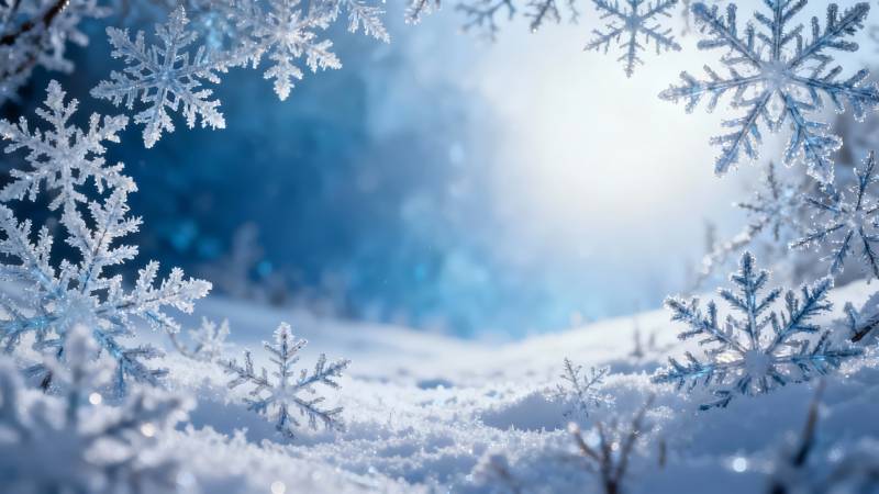 雪花纷飞 冬日梦幻世界图片