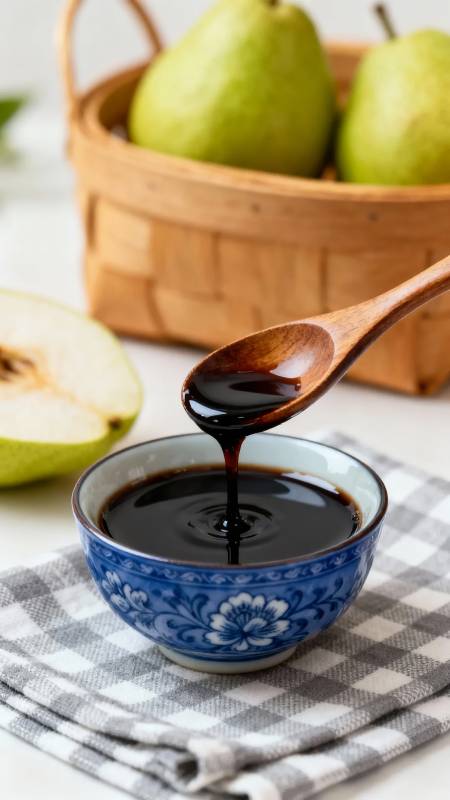 梨膏滴落 清香润喉图片