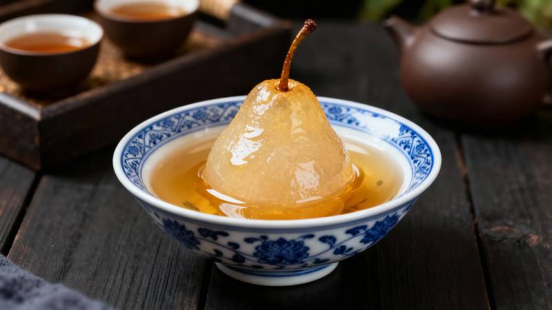 冰糖炖梨 润肺养颜佳品图片