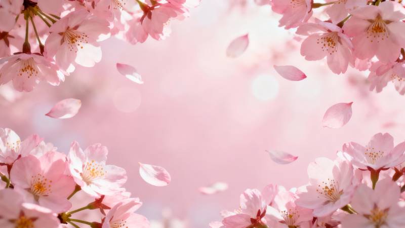 樱花飞舞 春日浪漫图片