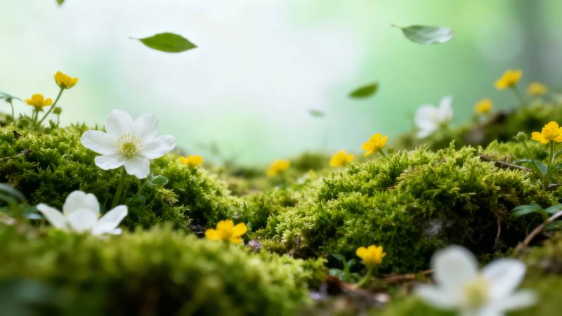 苔花如米小 也学牡丹开图片