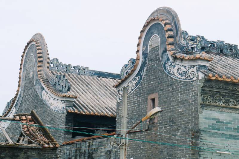 岭南镬耳墙 古韵青砖大屋图片