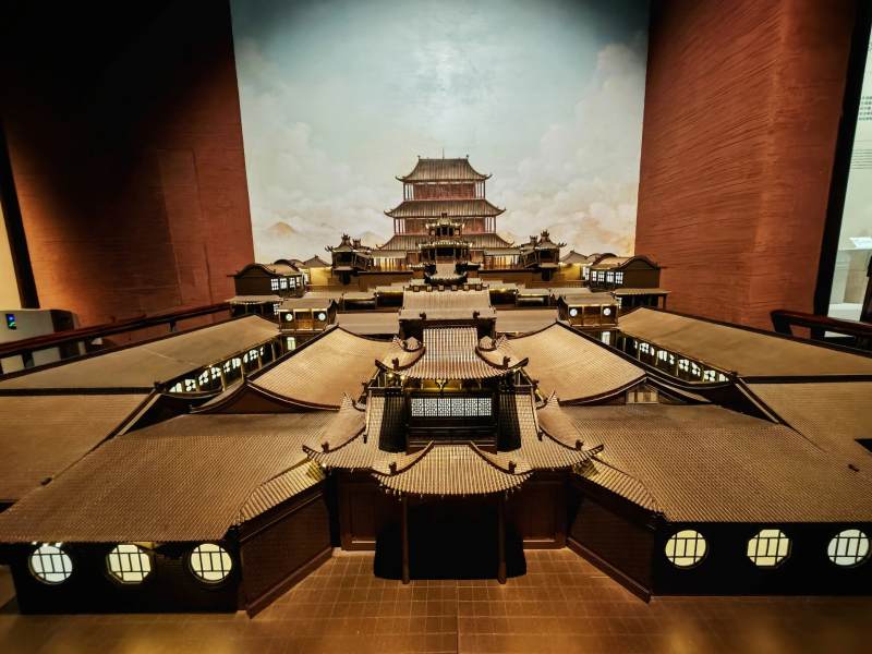 古建模型展 城楼缩影图片