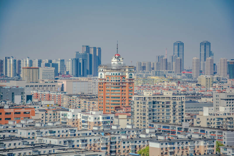 城市天际线 高楼林立景图片