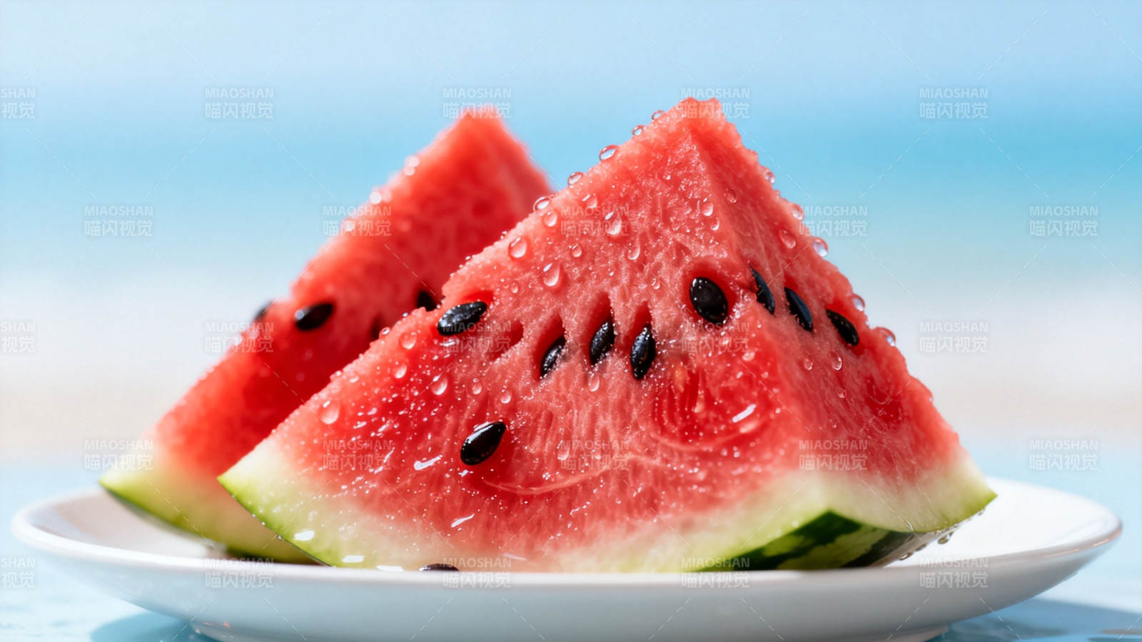 西瓜切片 清凉一夏图片