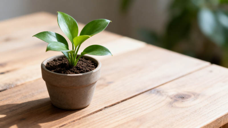 小绿植盆栽 生机盎然图片
