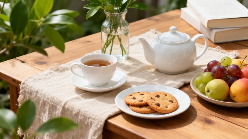茶香果甜 午后闲情图片