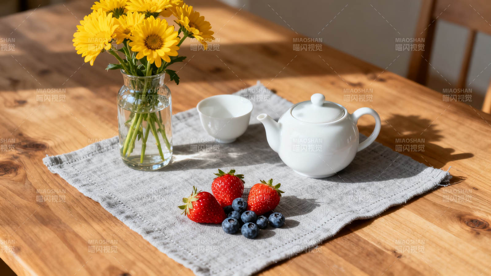 晨光茶点 花与果的温柔时光图片