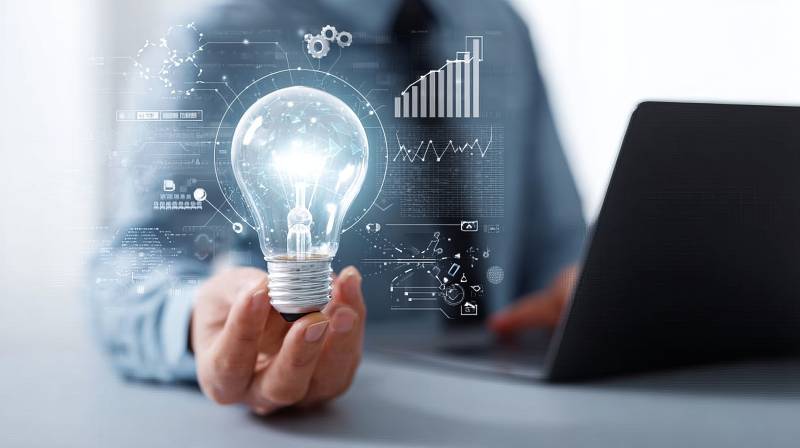 手握光 bulb 智启未来科技图片