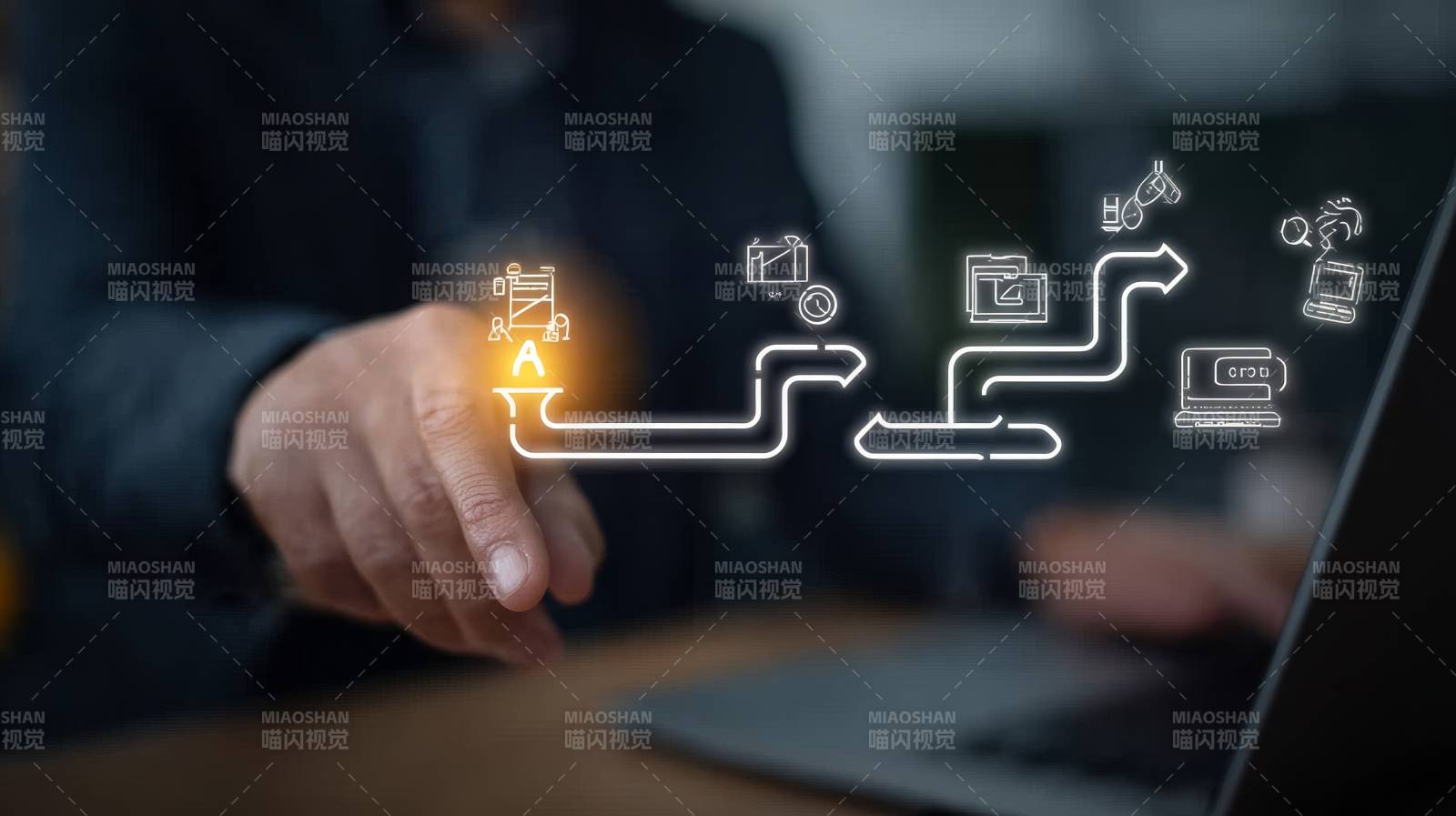 数字路径 触控未来科技流图片