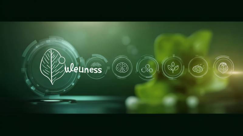 绿色 wellness 图标序列图片