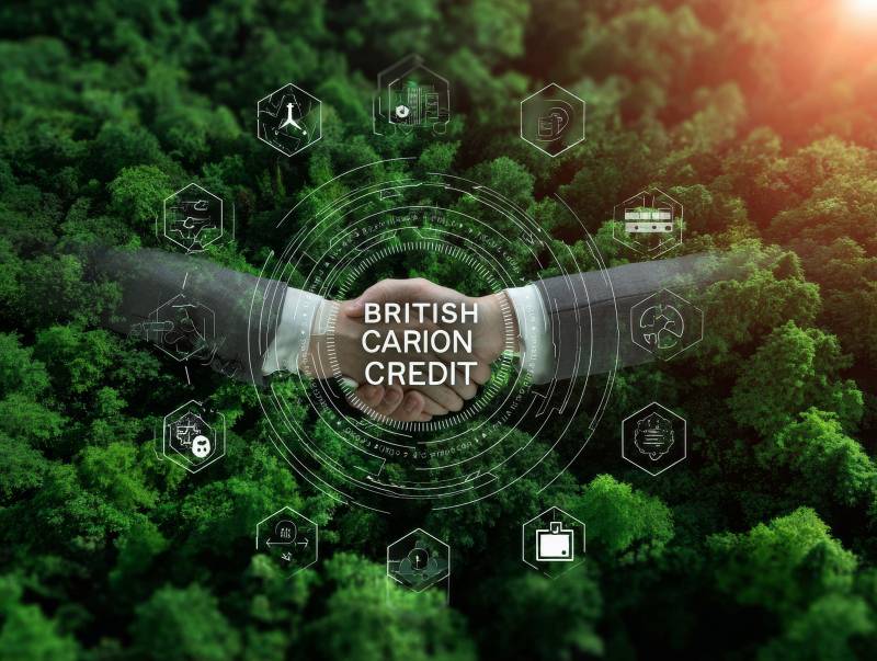 英碳信贷 绿色金融握手未来图片