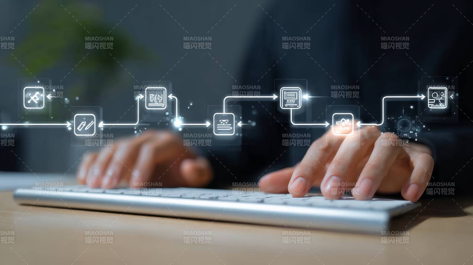 数字流程 指尖掌控未来图片