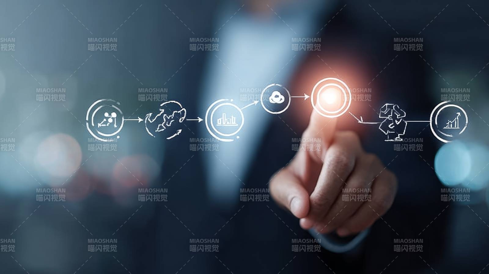 指尖触控未来科技流程图片