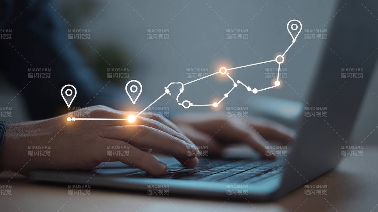 数字轨迹 指尖上的智能路径图片