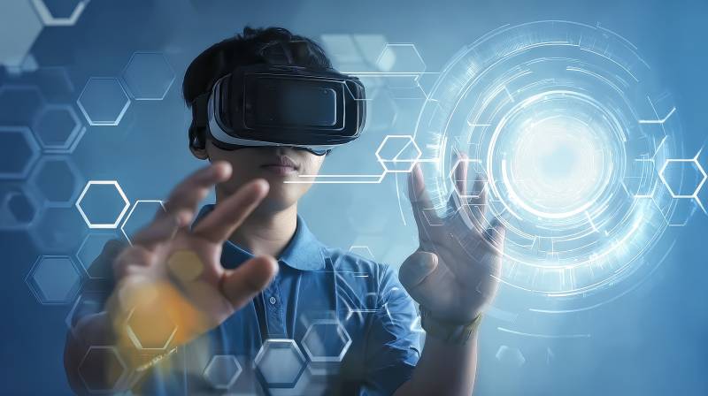 VR交互未来科技体验图片