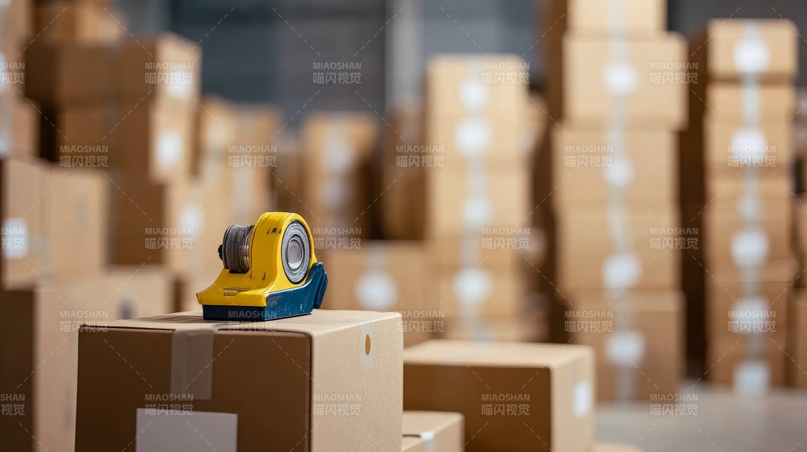仓库纸箱与胶带切割器图片