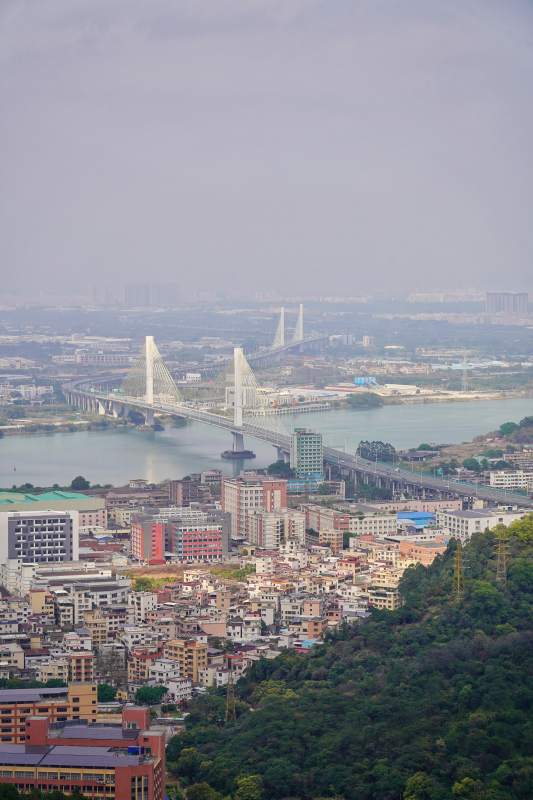 江城桥影 楼群叠翠间图片