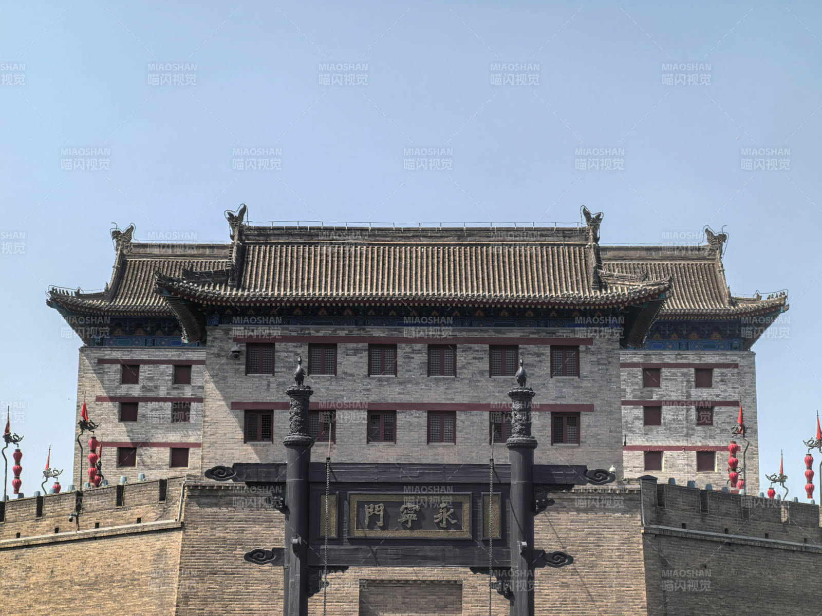 永宁门城楼巍峨矗立图片