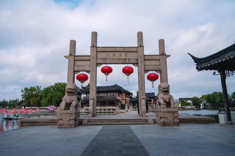苏州周庄锦溪古镇图片