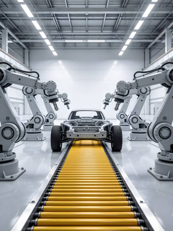 智能机器人汽车装配线图片