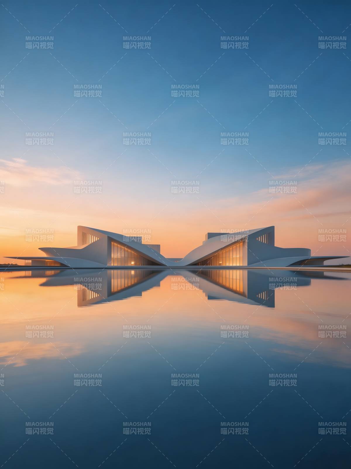 水镜双生 未来建筑图片
