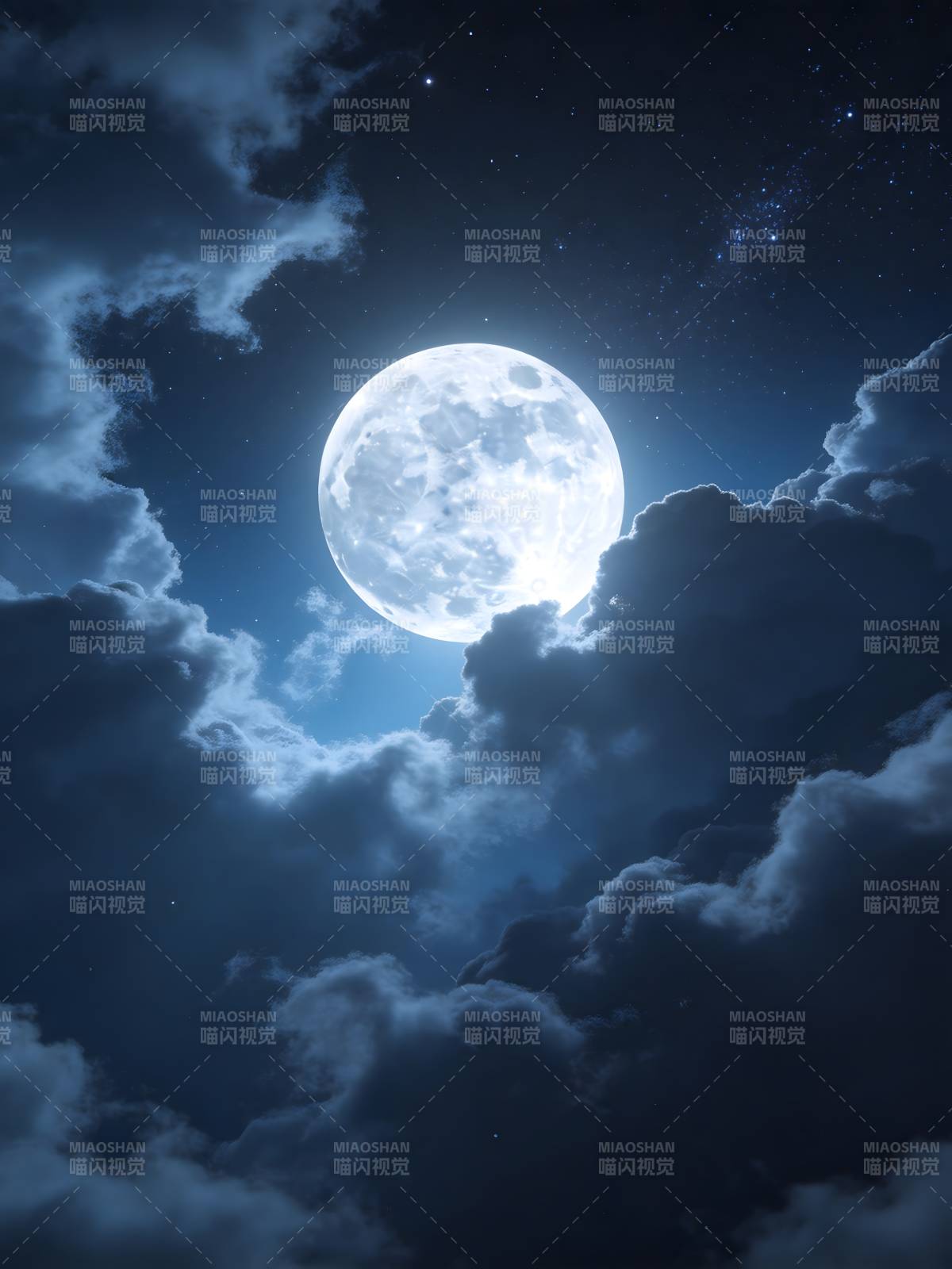 月破云出 星夜如诗图片