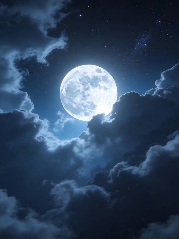 月破云出 星夜如诗图片