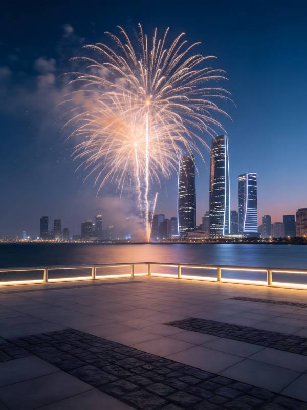 烟花耀城夜 璀璨映天际图片