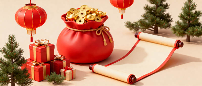 新春福袋贺岁迎祥图片