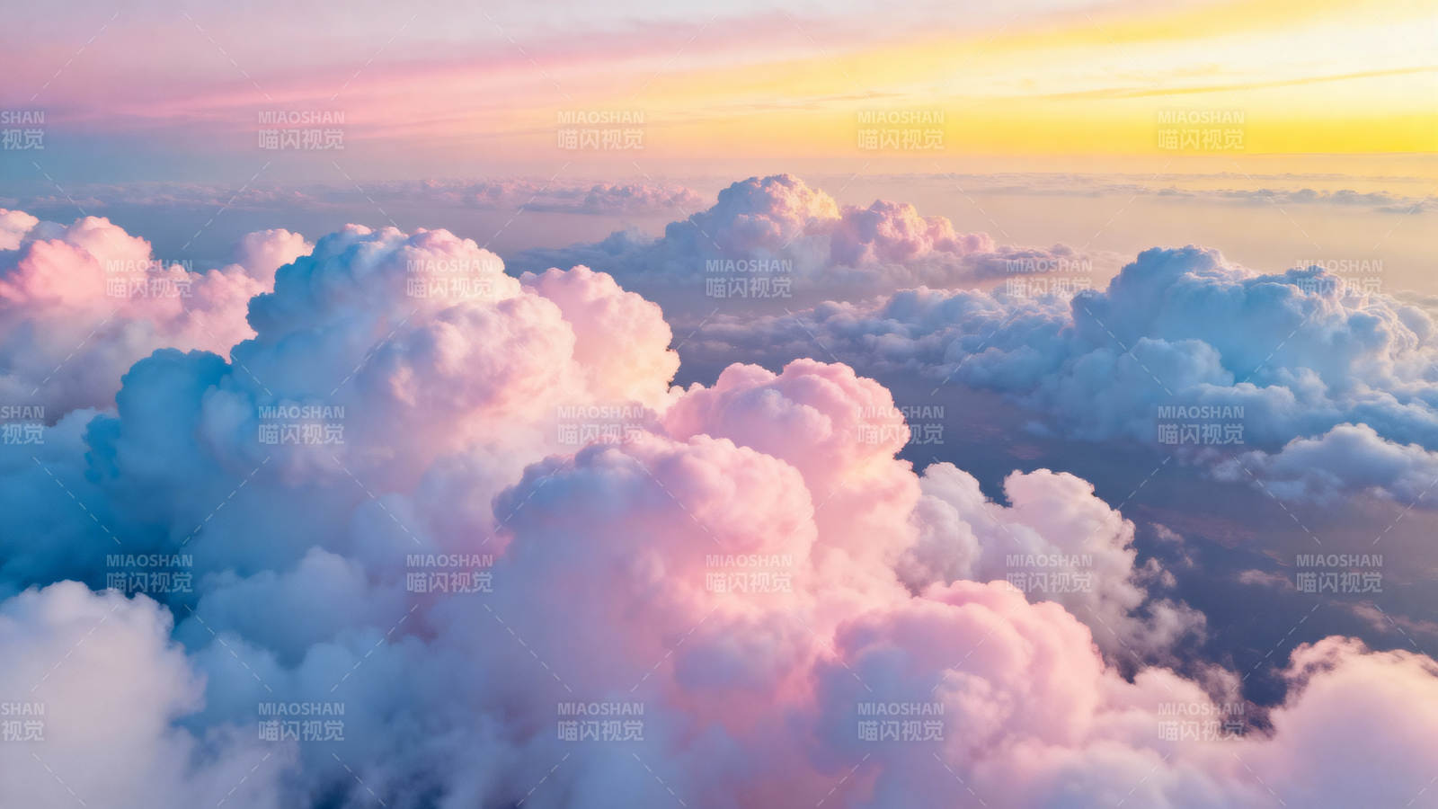 云海霞光 梦幻天空图片