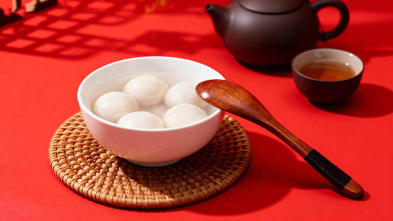红桌汤圆茶 暖意融融年图片