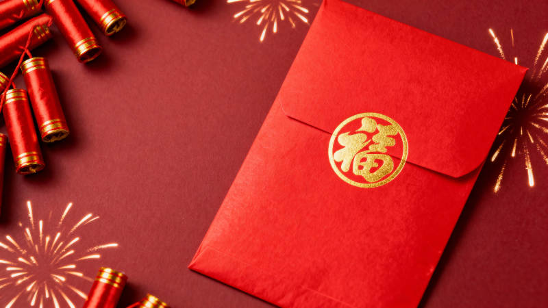 红包贺岁 福字迎春图片