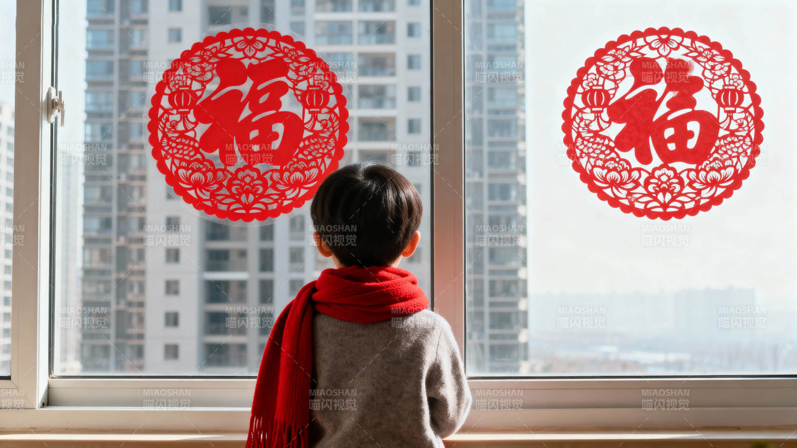 窗花映福 童望新年图片