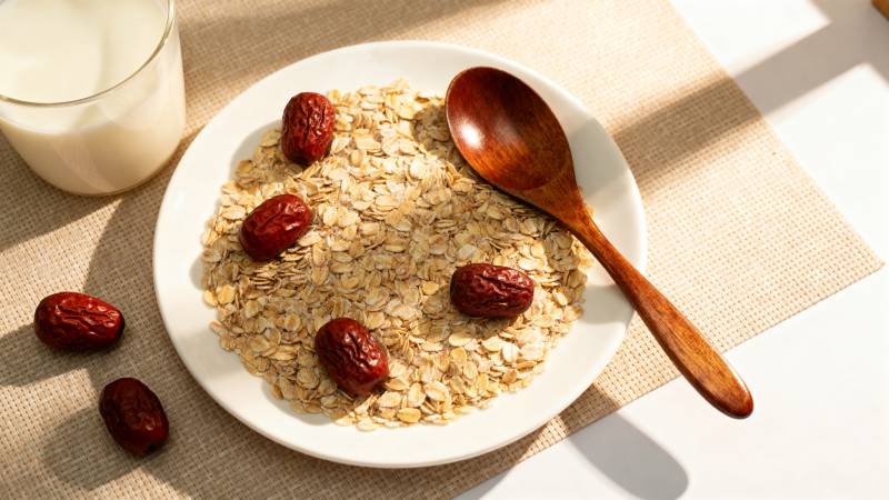 燕麦红枣早餐 阳光暖胃图片
