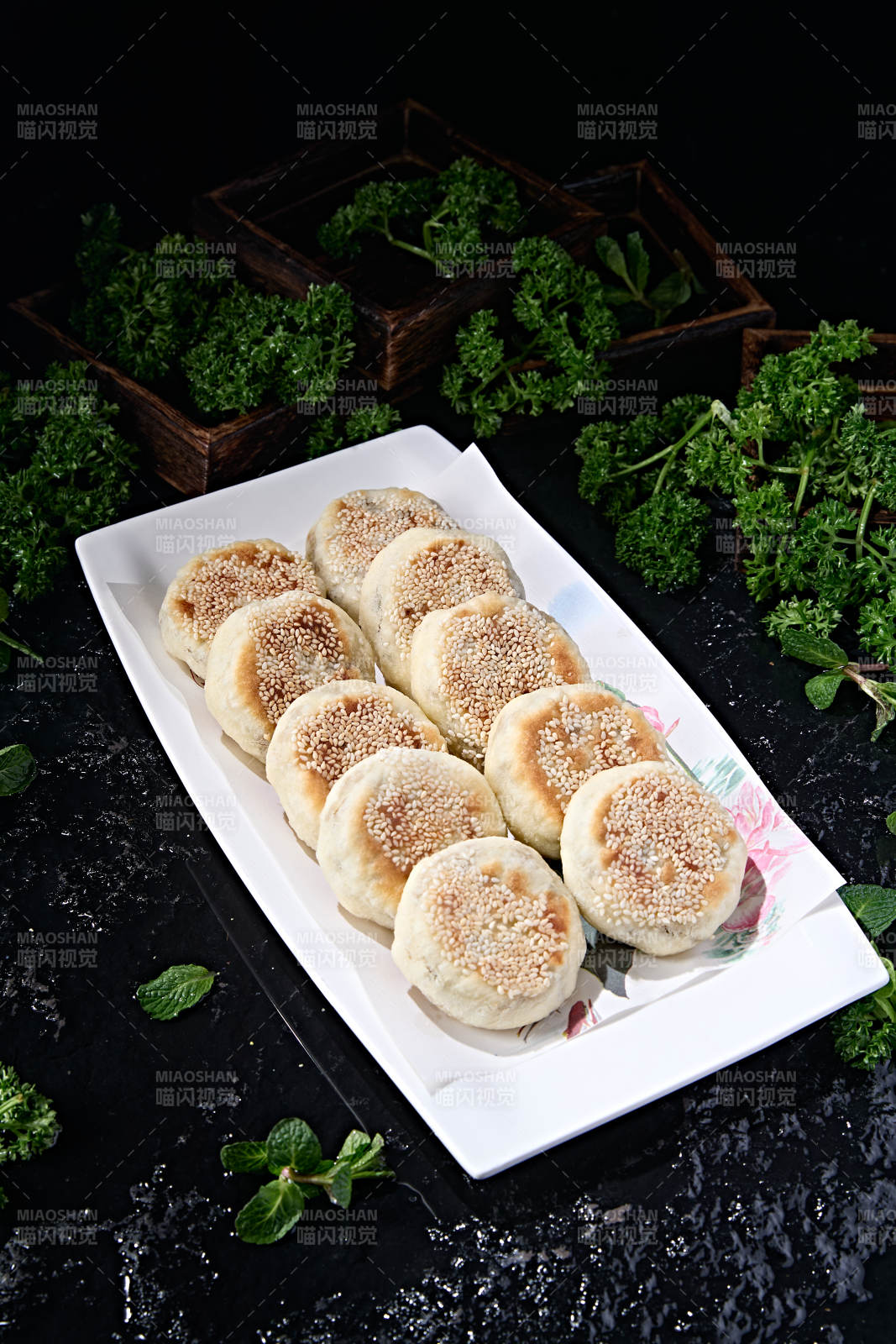 香烤手工酥脆红糖门钉饼图片
