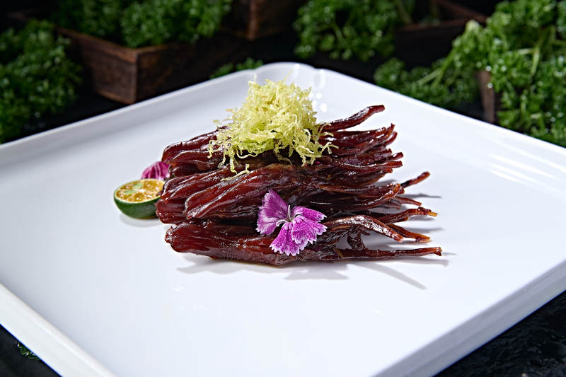 美味鸭货蜂蜜焗鸭舌图片