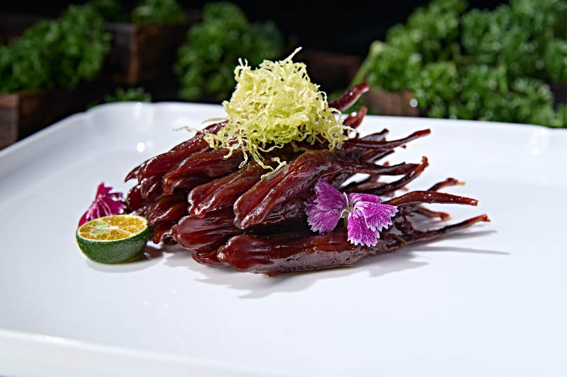 美味鸭货蜂蜜焗鸭舌图片