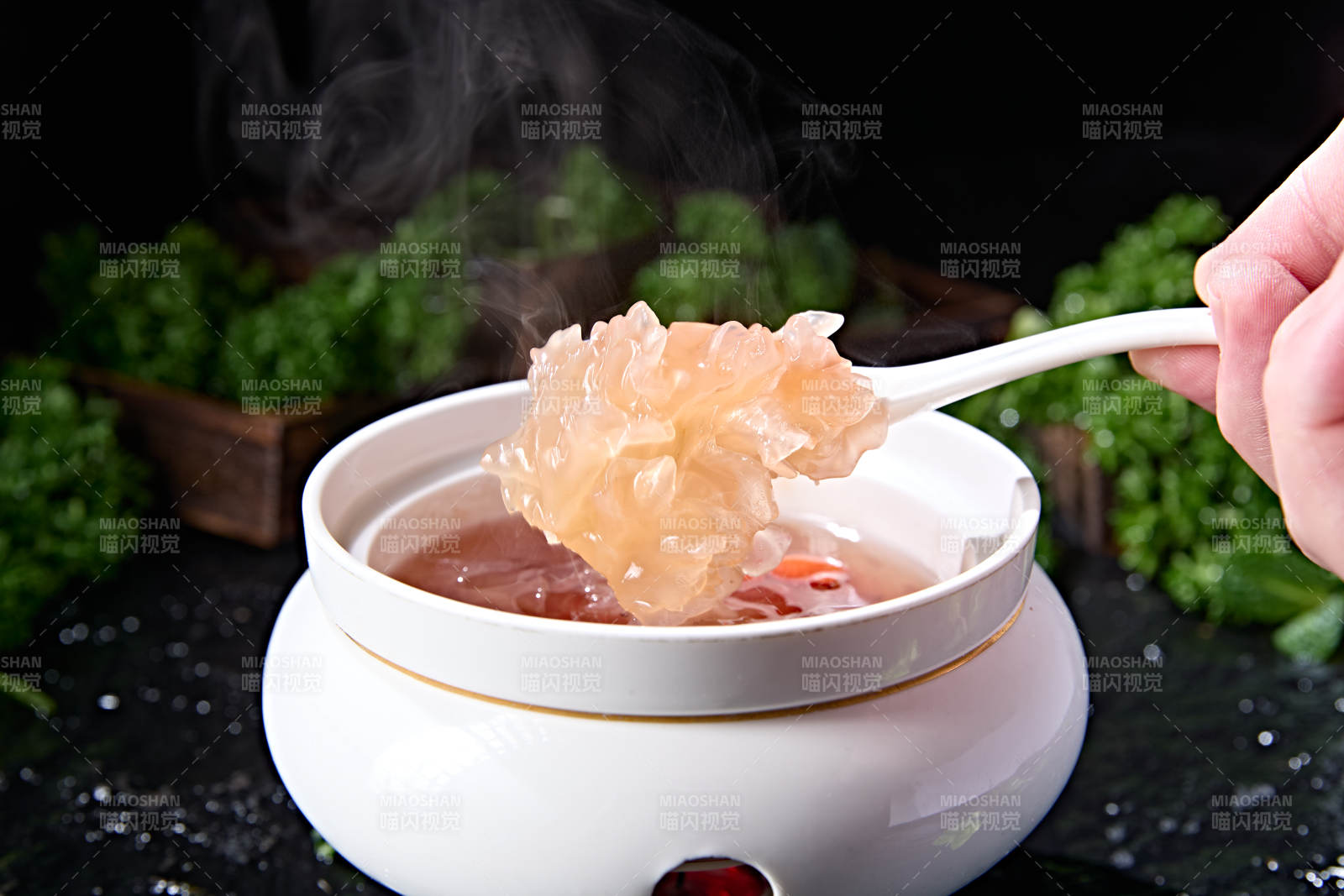 枸杞大枣银耳炖桃胶图片