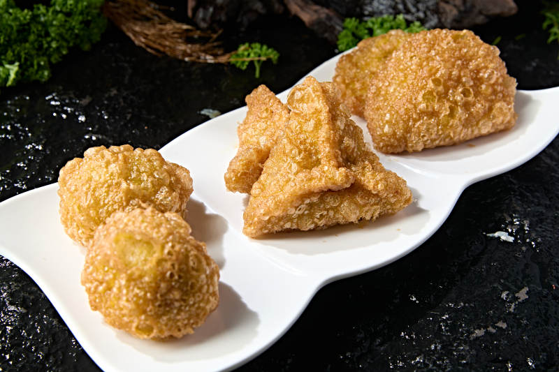地方传统美食蔚县油炸黄糕图片