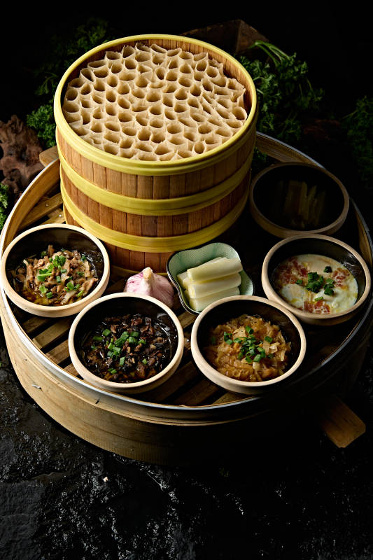 张垣美食粗粮健康的蒸莜面窝窝图片