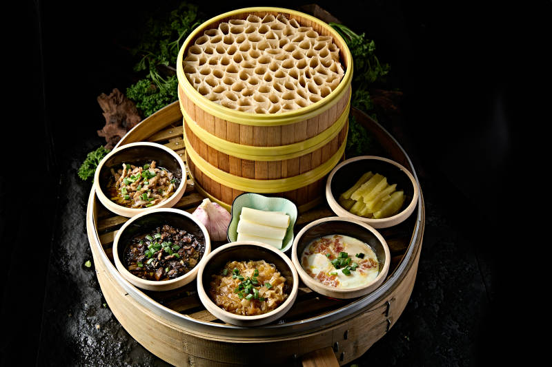 张垣美食粗粮健康的蒸莜面窝窝图片