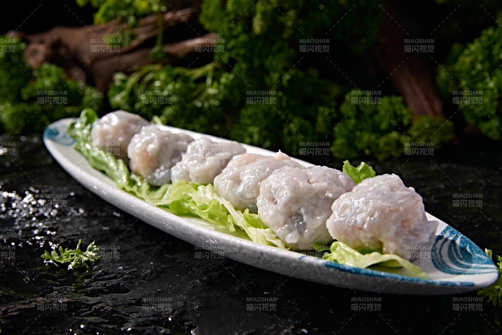 火锅涮煮海鲜食材手工大颗虾滑丸图片