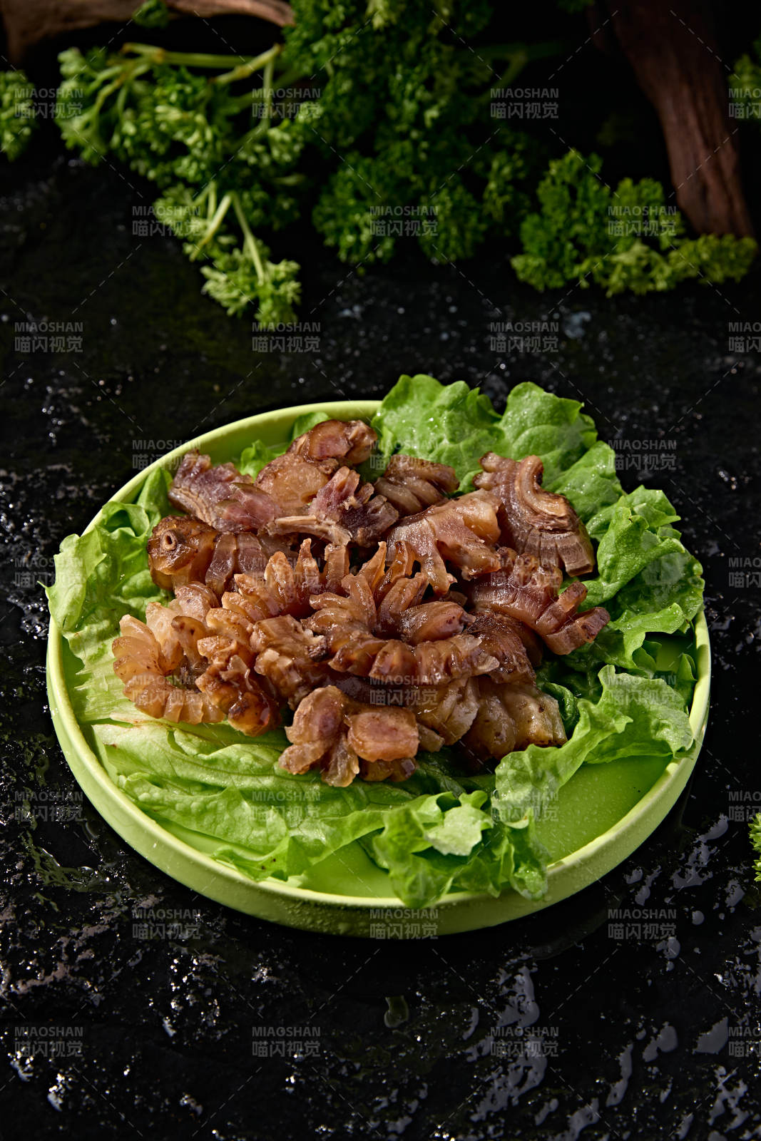 火锅涮煮荤类食材卤牛鞭花图片