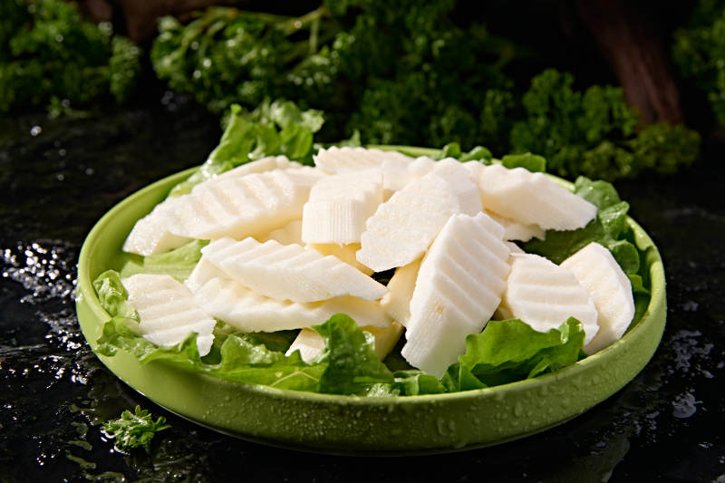 火锅涮煮根茎食材去皮波纹切铁棍山药图片